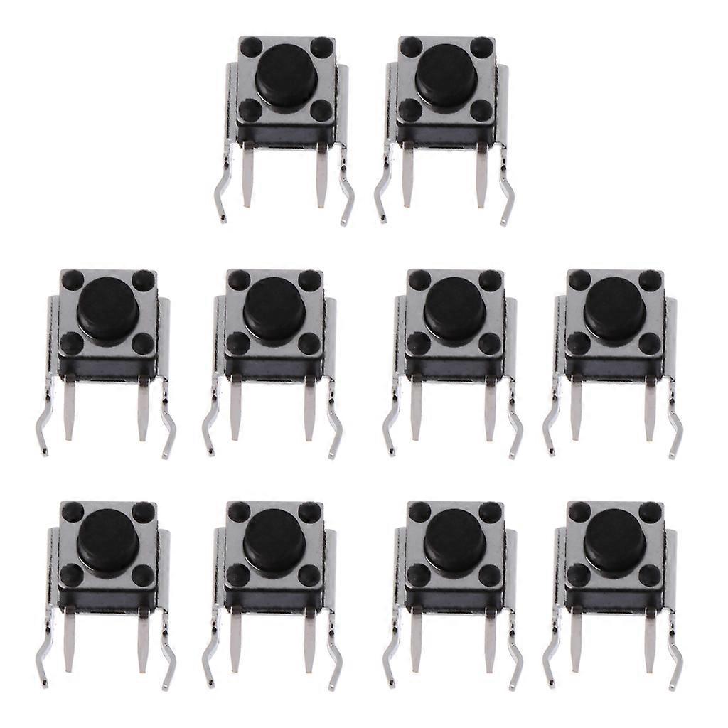 10Pieces White PCB Sensor Button Replacement for  360 Controller for RB LB Bumper Button Switch Accessory  Black