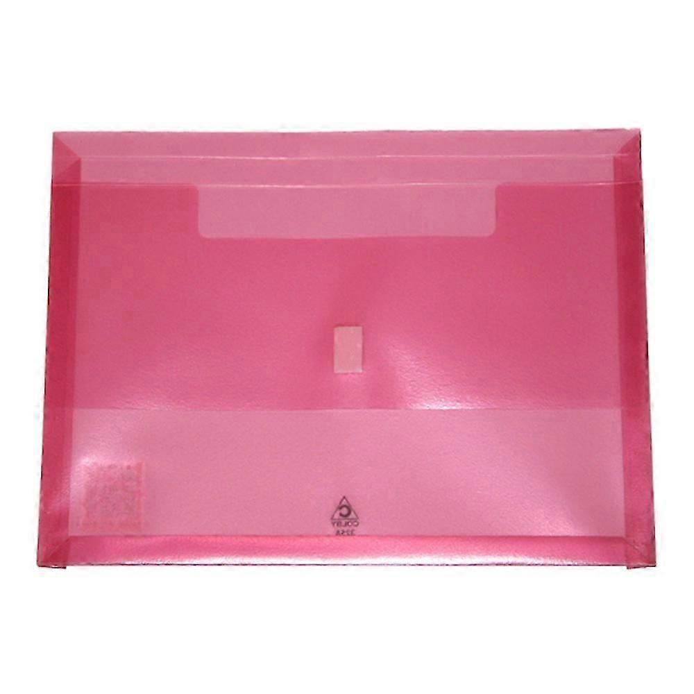 Shibingsheng Colby A4 Pollywally Document Wallet 325A Hook and Loop Closure Polypropylene