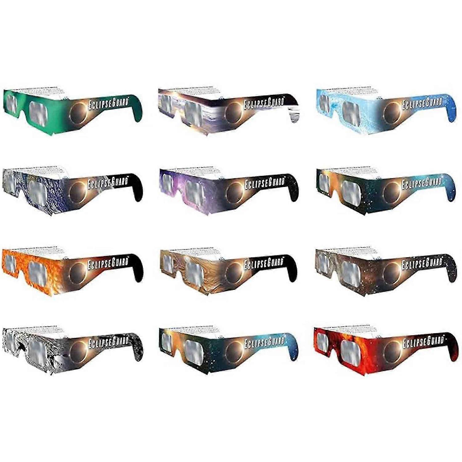 Plastic Solar Eclipse Glasses 2025 CE ISO Certified Optical Quality