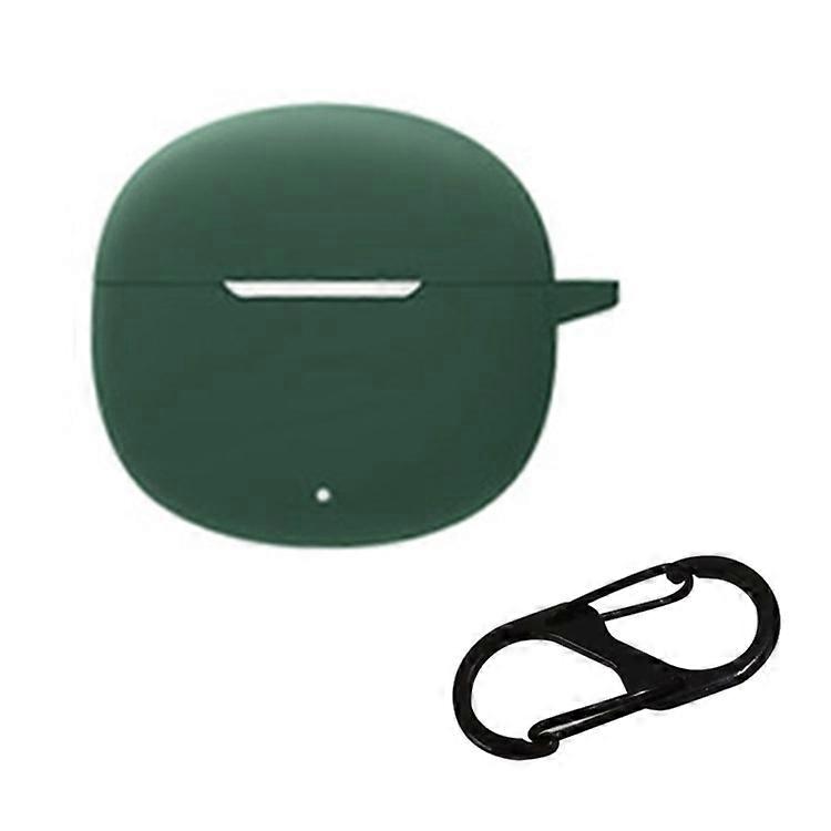 Silicone Case Compatible For QCY T20 Bluetooth Earbuds Cover Drop-Proof Soft Protector with Anti-Lost Buckle