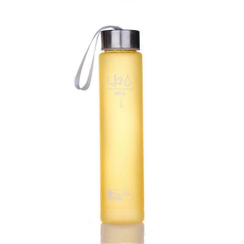 Portable Sports Water Bottle 280ml Transparent and Frosted High Temperature and Leak Resistant Modern Style for Adults