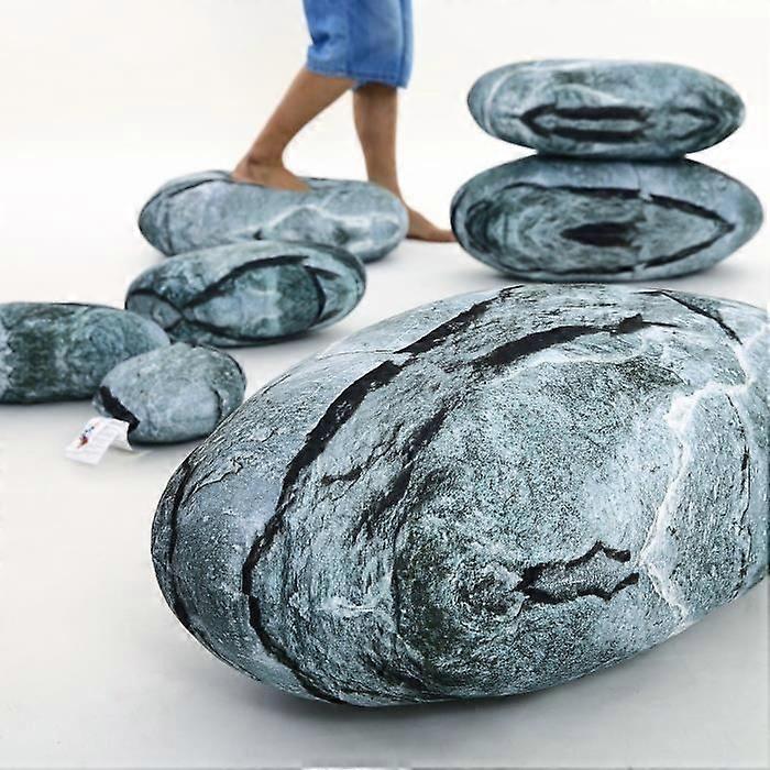 VERCART Pernă de podea rotundă mare creativă, 7 piese, Roc