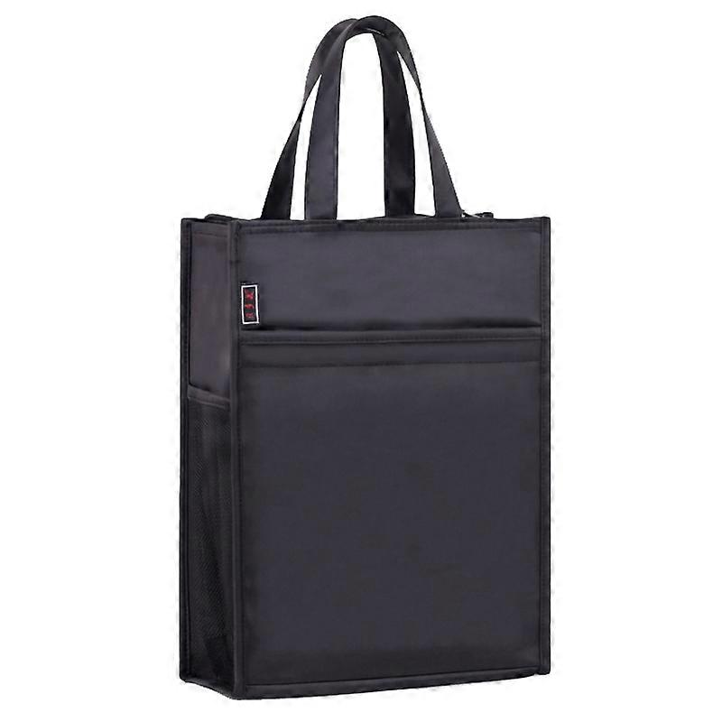 BeiDuoMei Portable File Bag A4 Waterproof Zipper Folder Can Put Water Cup Storage Bag