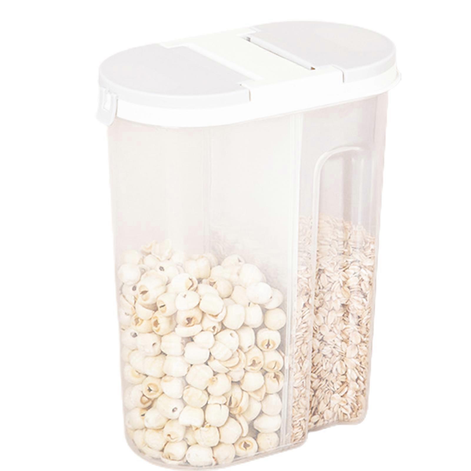 Food Storage Container Plastic Clear Dry Goods Container Kitchen Organization