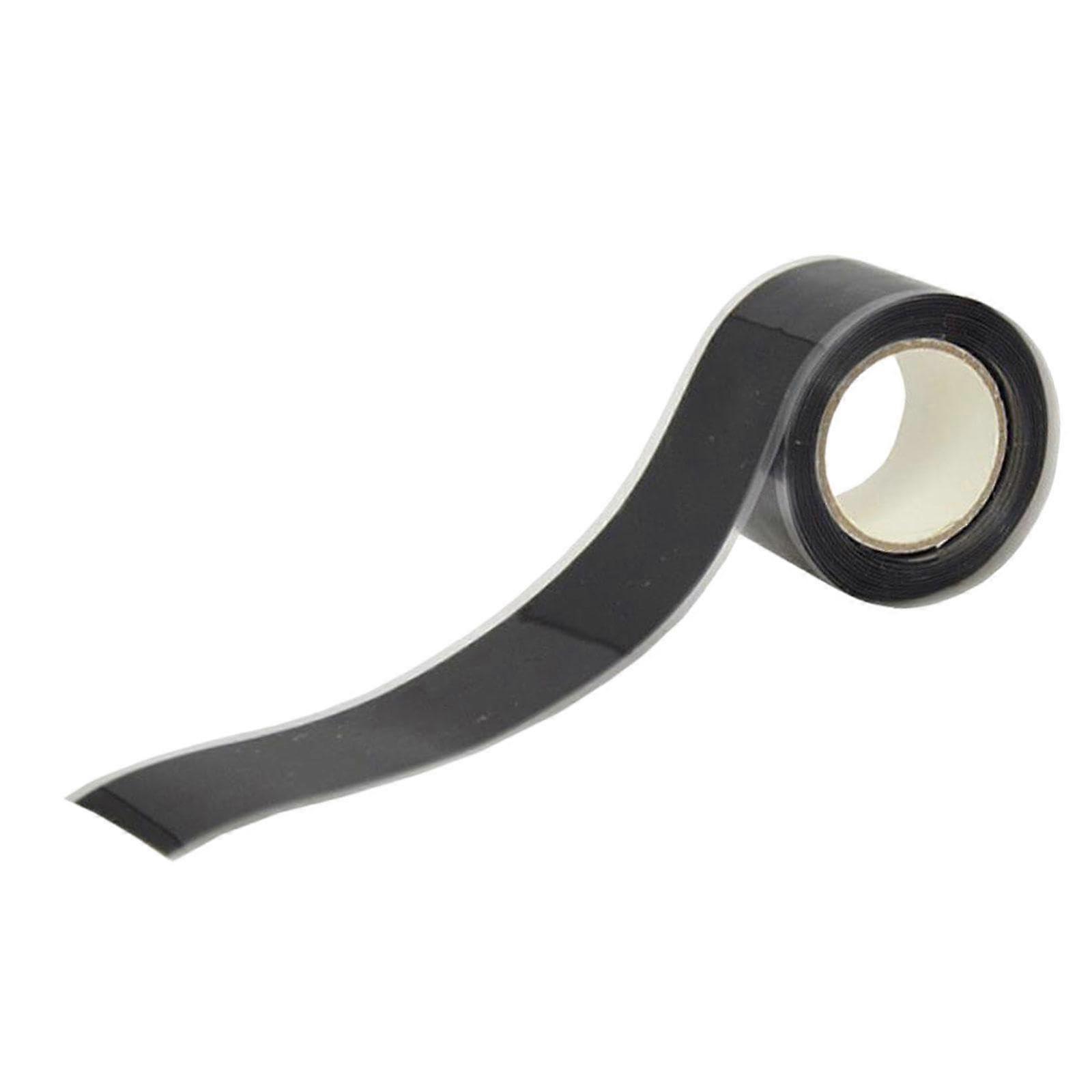Kayak Paddle Grip Tape Silicone Handlebar Wrap for Fishing Pole, Canoe, and Gym Equipment, Black, Durable Sealing