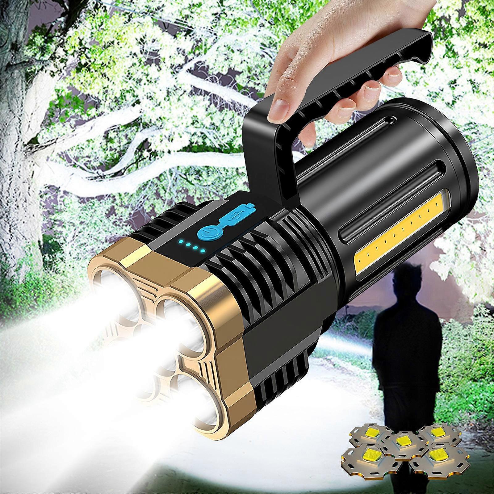 Explosion LED Flashlight Super Bright Rechargeable Camping Flashlight Table Lamp Outdoor Lighting OO