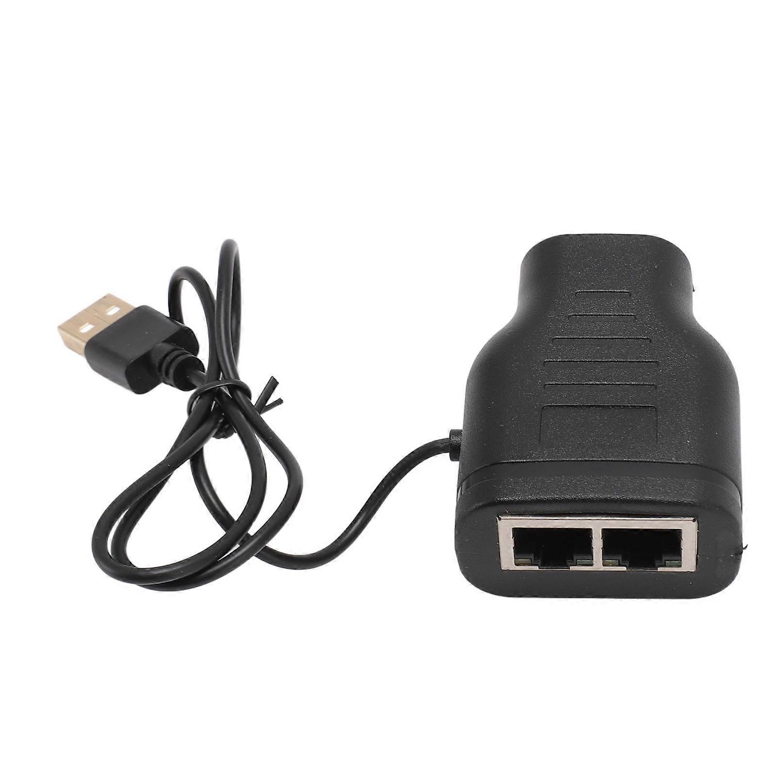RJ45 Splitter Adapter 1 to 2 Support Two Devices Simultaneous Internet Access 100Mbps Plug LAN Network Connector for Routers PC