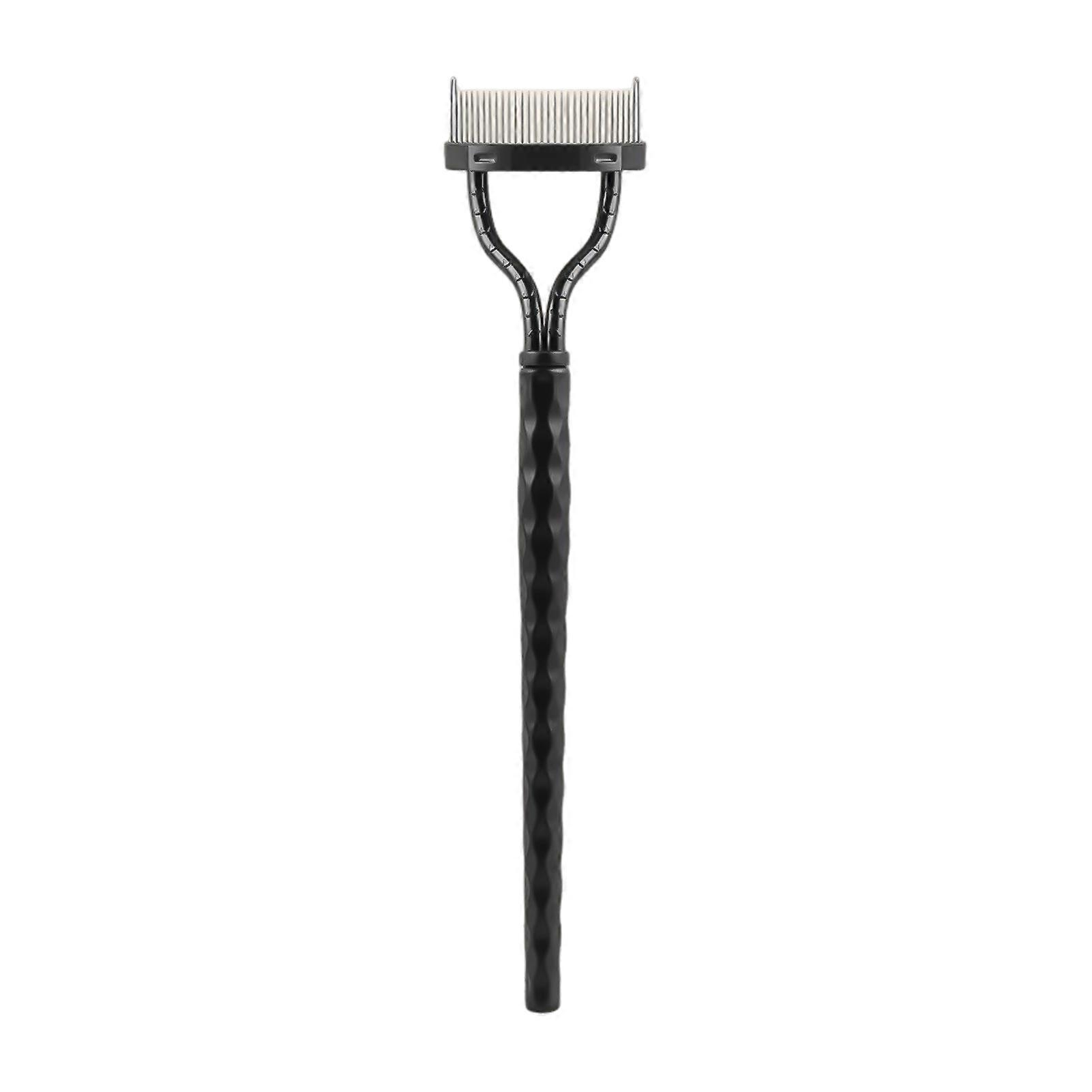 Semi-Curved Steel Tooth Brow Comb Eye Brow Makeup Brush Eye Lash Comb For A Striking And Luxurious Look