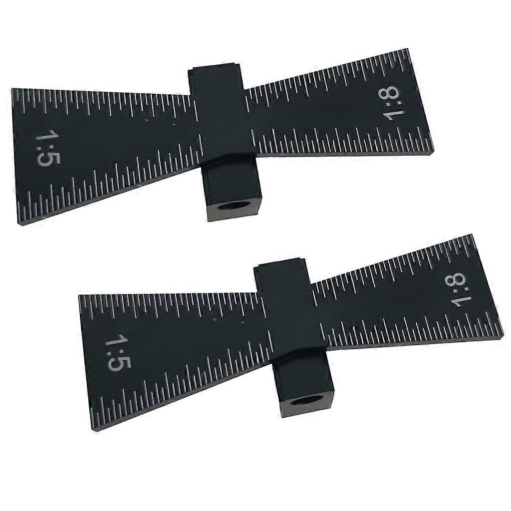 2 Pieces Dovetail Marker Template 1:5/,1:8 Wood Joint Scriber Dovetail Guide