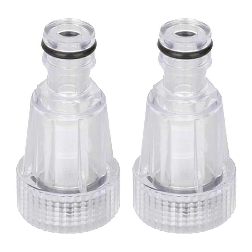 2x מסנן כניסת מסנן מים למכונת כביסה בלחץ ברור למכונת כביסה לרכב