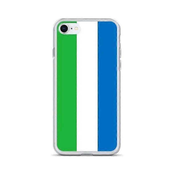 iPhone Case - Multicolor - Sierra Leone Flag - Soft - Compatible with iPhone 7 - Vertical