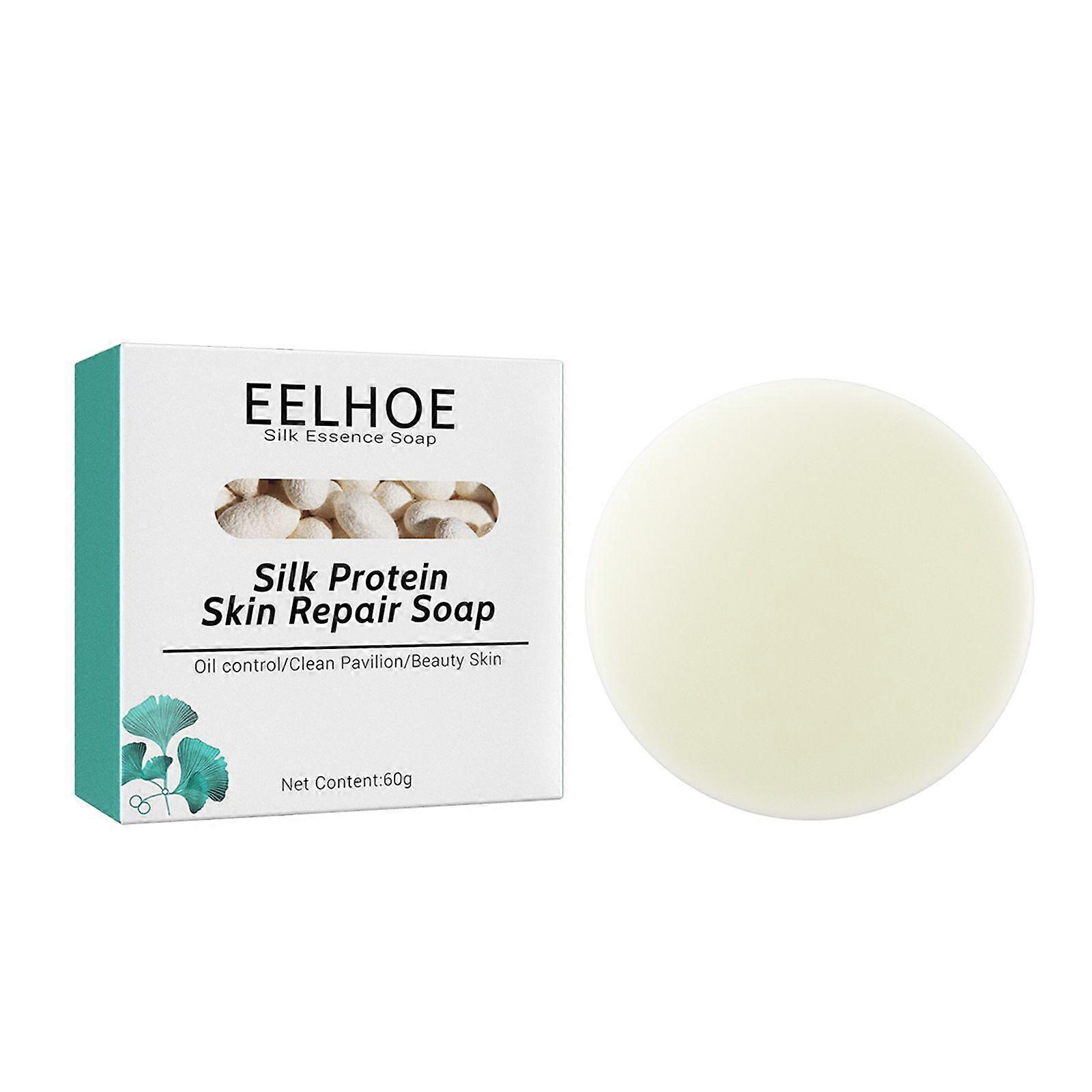 Collagen Milk Whitening Soap, Silk Protein Skin Repair Soap, Exfoliating and Brightening Soap for Dull, Uneven Skin, Smooth And Soft Complexion for Fa