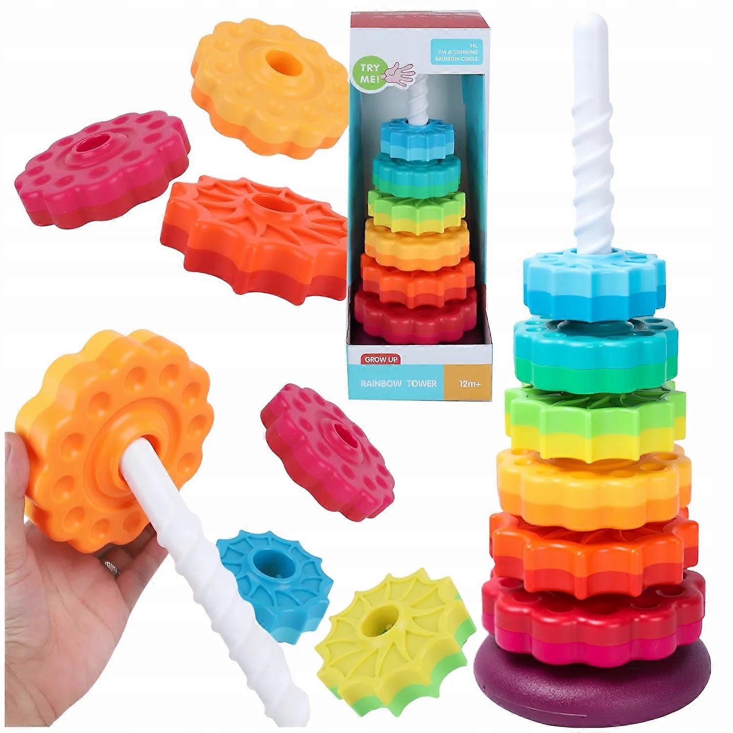 Rainbow Pyramid Gears Spiral For Packing