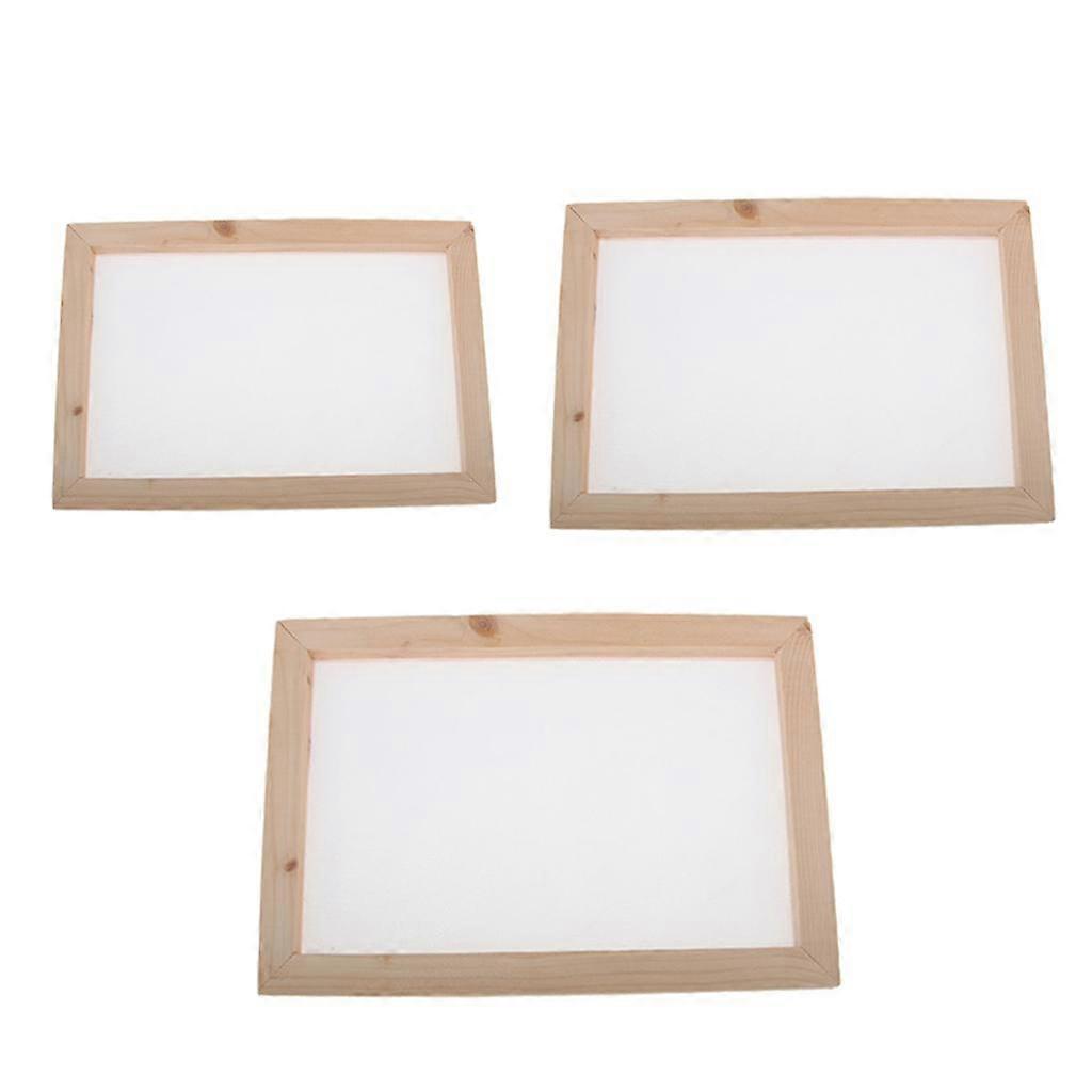 3pcs Ancient Paper Making Method Wooden Paper Making