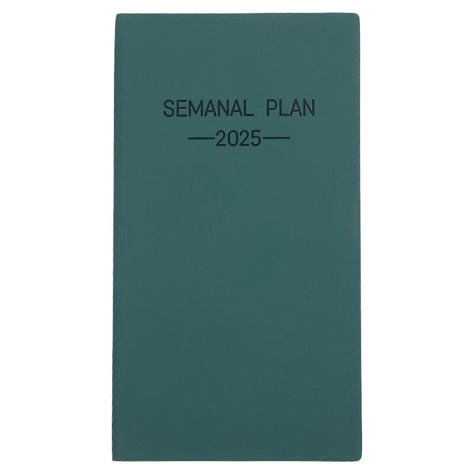 1 Book A6 Spanish Planner Portable Pocket Schedule Book With Monthly And Weekly Views Weekly Planner Notepad Professional Notepad Planner