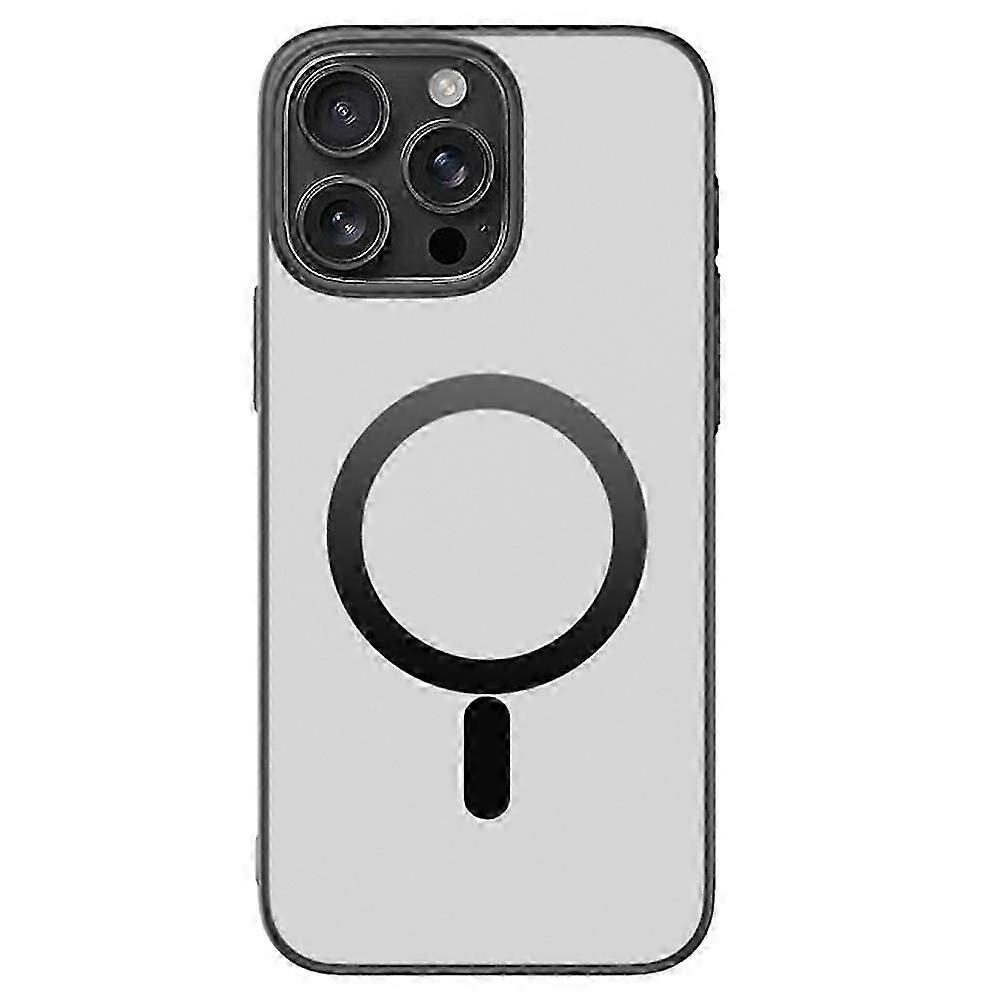 For iPhone 16 Pro Max Case Compatible with MagSafe Matte PC Back Cover - Black