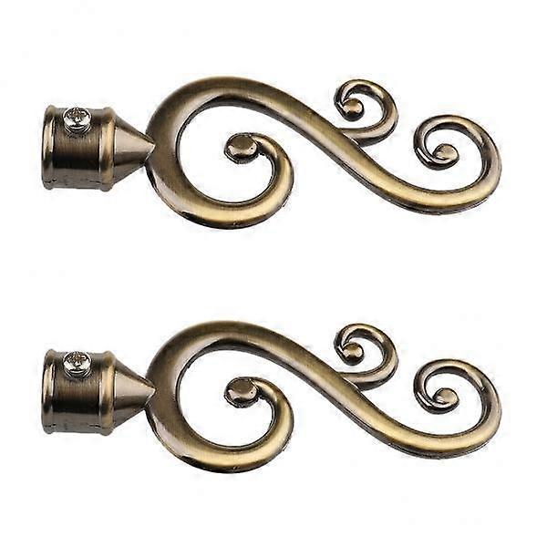 Assorted Decorative Window Curtain Pole End Drape Rod Finals Head with Inner Dia