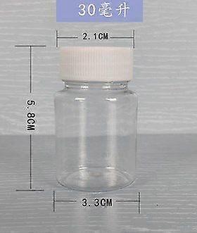 10 Pcs Plastic Pill Bottles Small Transparent Pill Containers Empty Tablet Bottles Cases