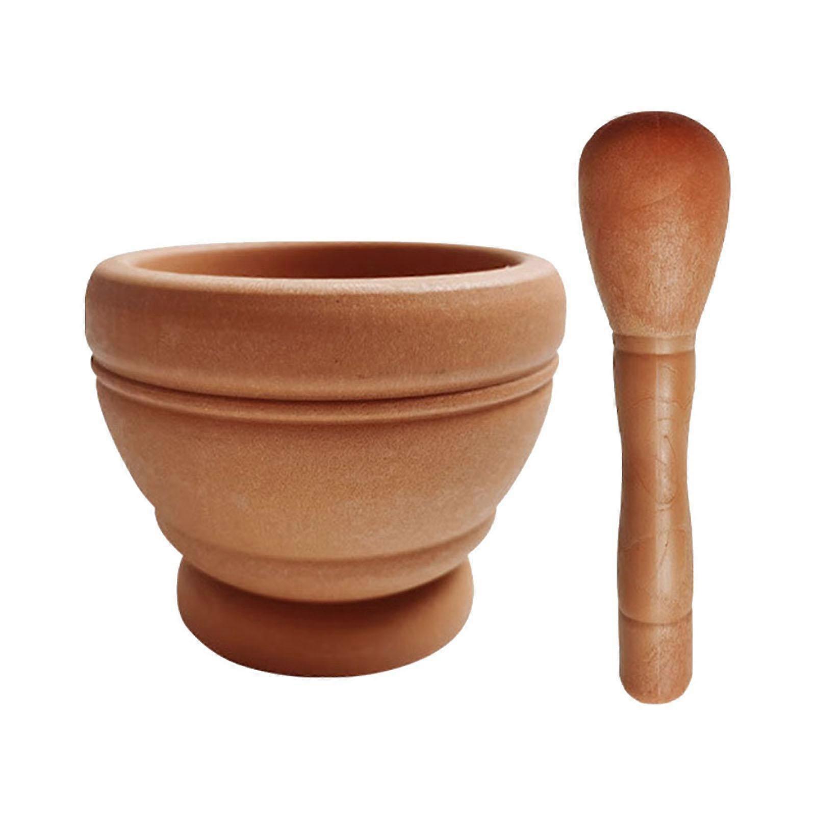 Spice Grinding Set Kitchen Muddler Wiederverwendbare Weithals-Vertiefungsschüssel Handbuch