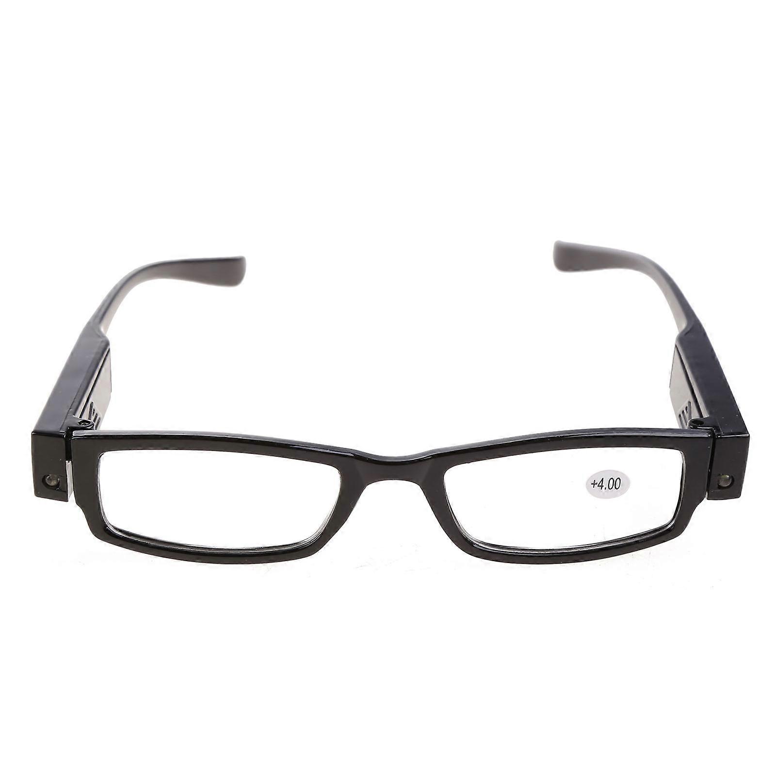 Light UP Multi Strength Eyeglass LED Reading Glasses Spectacle Diopter Magnifier