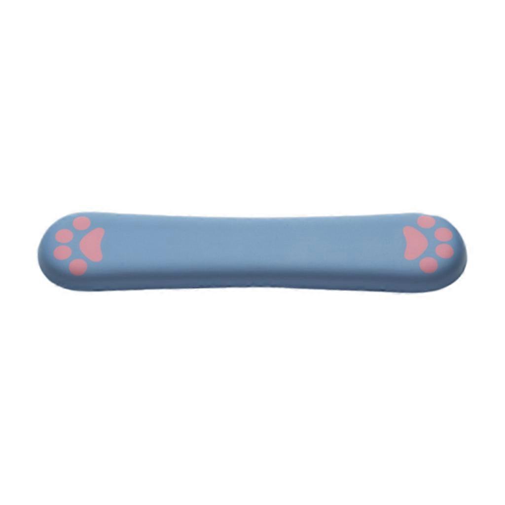 Memory Foam Pad Keyboard Wrist Rest Mouse Wrist Rest Support Wrist Pain Relief Typing for Computer Laptop Home Office Blue