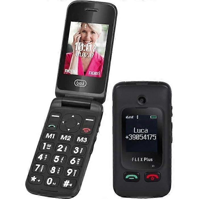 Trevi Flex plus 55 Senior Flip -puhelin musta