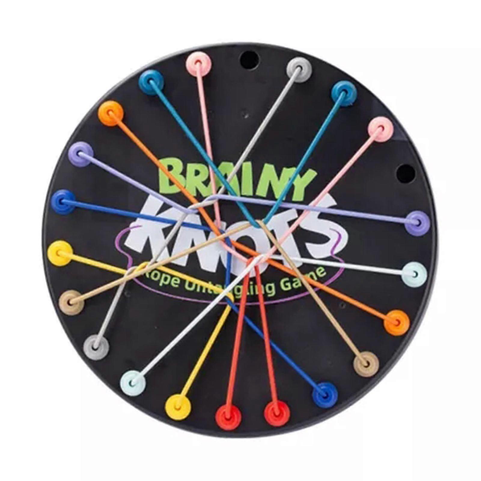 Brainy Knots Rope Untangling Game, Twisted Puzzle, Strategy Board Game for Kids & Adults, Fun Skill Development Toy