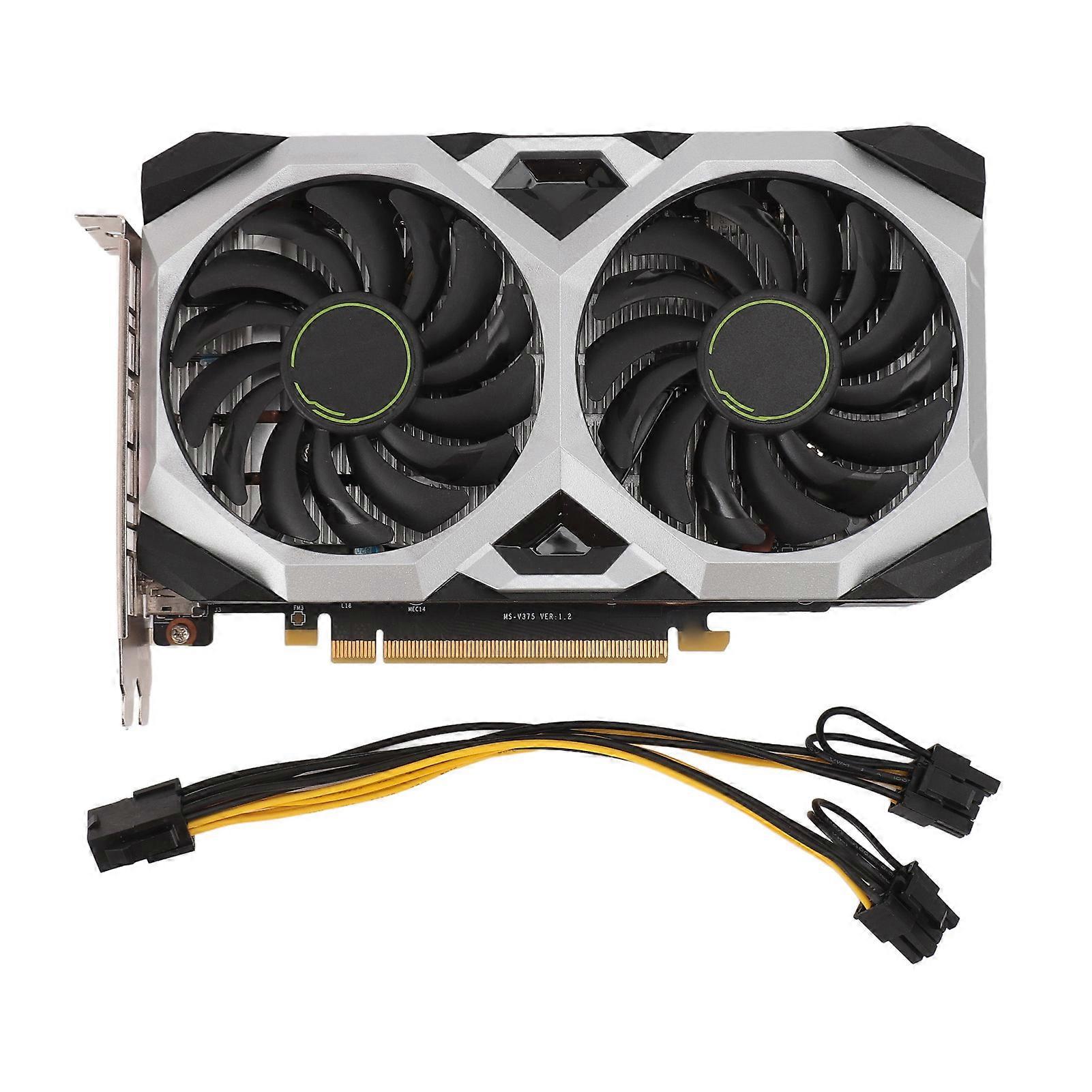 1660 Super Graphics Card Professional Dual Fan 6GB GDDR6 192Bit HD Multimedia Interface HD Gaming Graphics Card