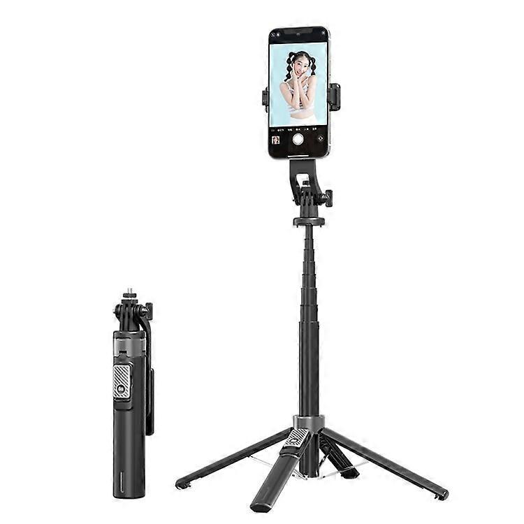 P135 Selfie Stick Stable 4-Leg Tripod Phone Holder Stand with Remote Control