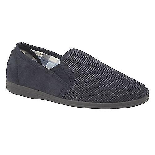 Sleepers Mens Harry Memory Foam Twin Gusset Slippers
