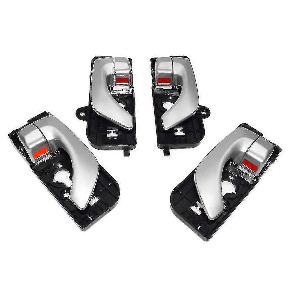 Inside Door Handle Set for Certain Brands Vehicles, Front and Rear Left Right Configuration, Compatible with 2005-2008 Models