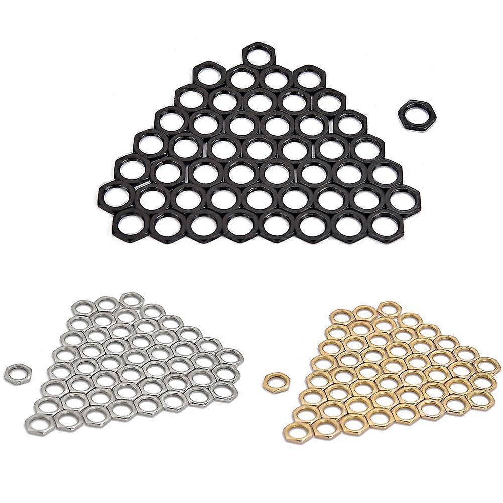 It seems like you've shared a product listing or title for a set of **fine tooth zinc alloy thin nuts** used for **guitar or bass socket **, with
