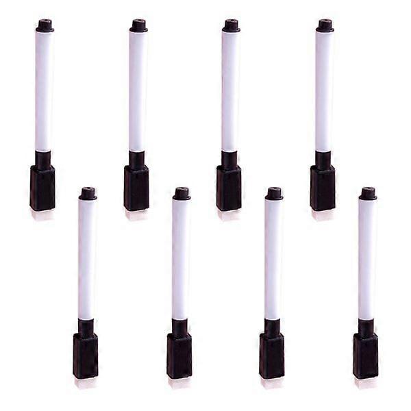 8 whiteboard pens can be wiped, washed, color core, black core