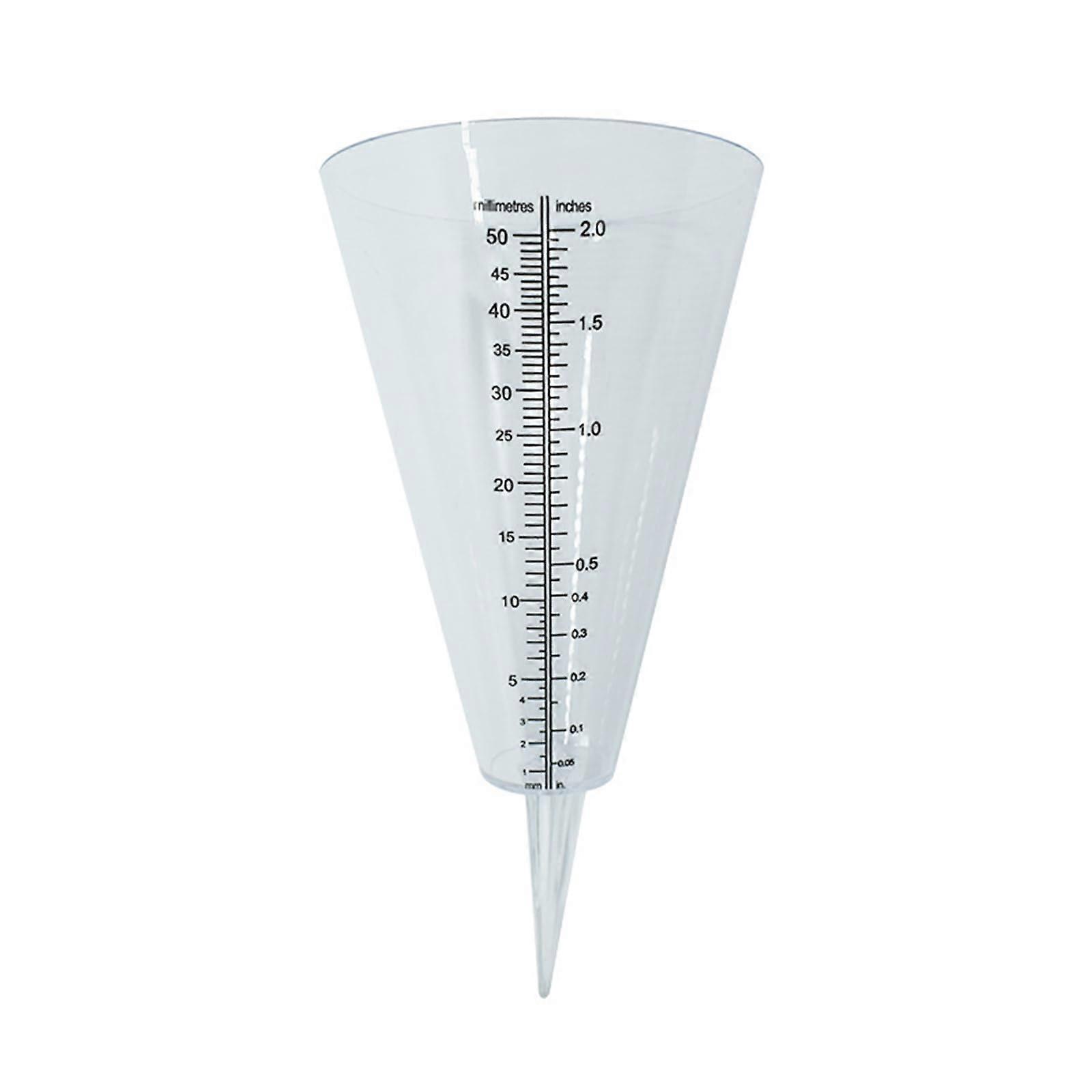 Coneshaped rain gauge for outdoor use, practical and precise, for children, girls, boys, craft tool, rain gauge