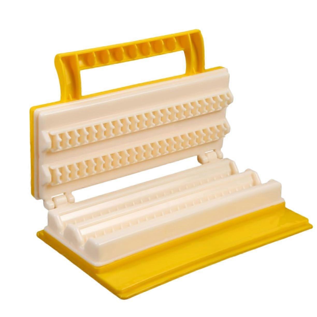 Manual Meat Skewer Machine BBQ Tool for Barbecue Parties and Picnics Double Row Kebab Maker for Quick and Easy Barbecue Skewers