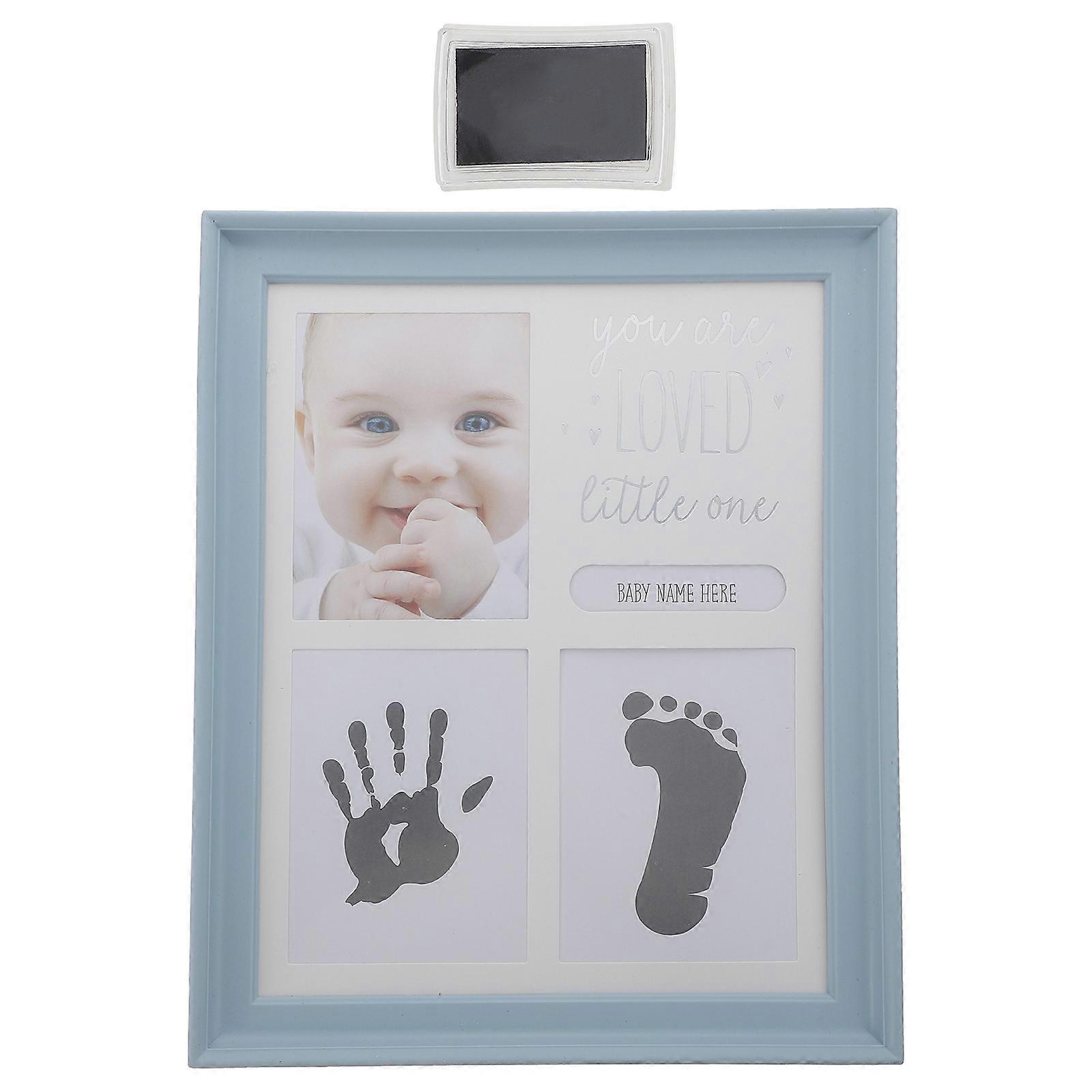 Handprint & Footprint Keepsake Frame   Newborn Memory Display Kit for Baptism & Home Decoration