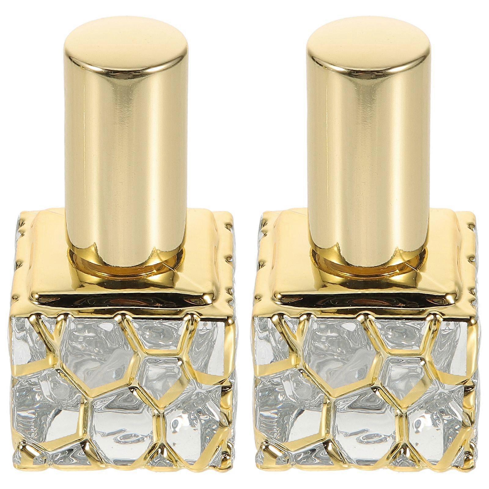 2pcs Refillable Perfume Bottle Glass Empty Bottle Spray Perfume Bottle Small Bottles