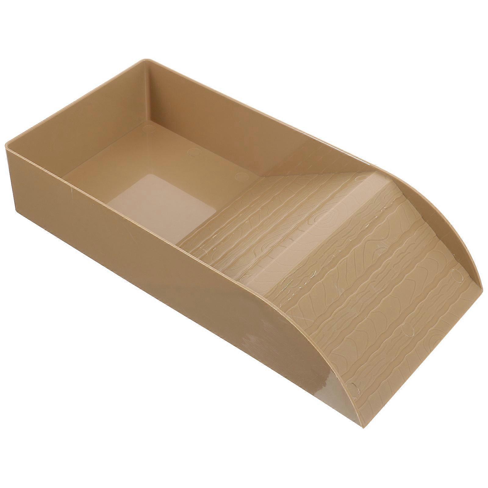 Reptiles Basking Platform Reptile Feeding Dish with Ramp Turtle Basking Platform Pet .5x15cm Coffee Climbing 1Pack