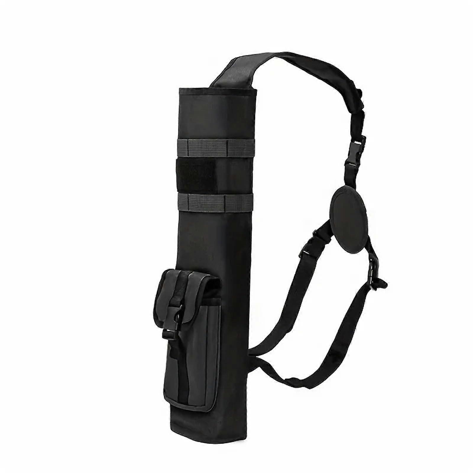 Quiver for Arrows, Archery Arrow Quiver, Foldable, Compact Hip Bag (Black)