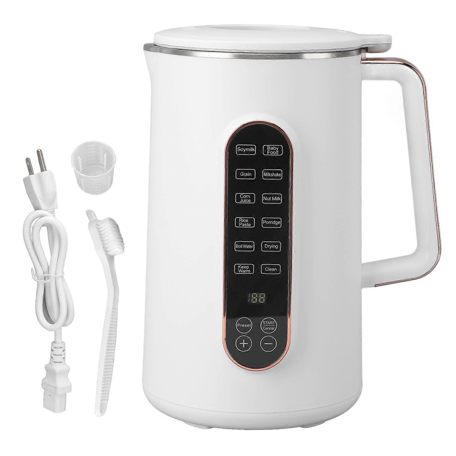 Macchina per il latte di noci 10 lame rivestite in acciaio inossidabile Smart Touch Control Macchina per la produzione di latte di soia