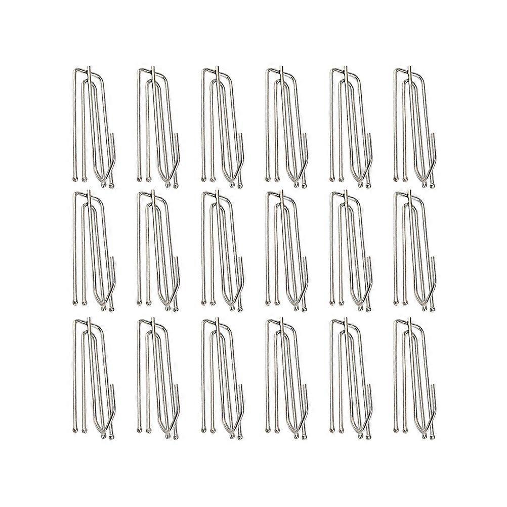 Stainless Steel Curtain Hooks Set of 50pcs for Decor Assorted Color and