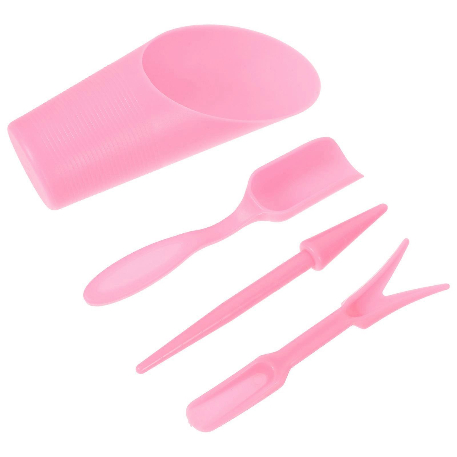 Garden Dibber Scoop Transplanting Gardening Tools Set Pink Compact Design For Outdoor Succulent Planting 1Set