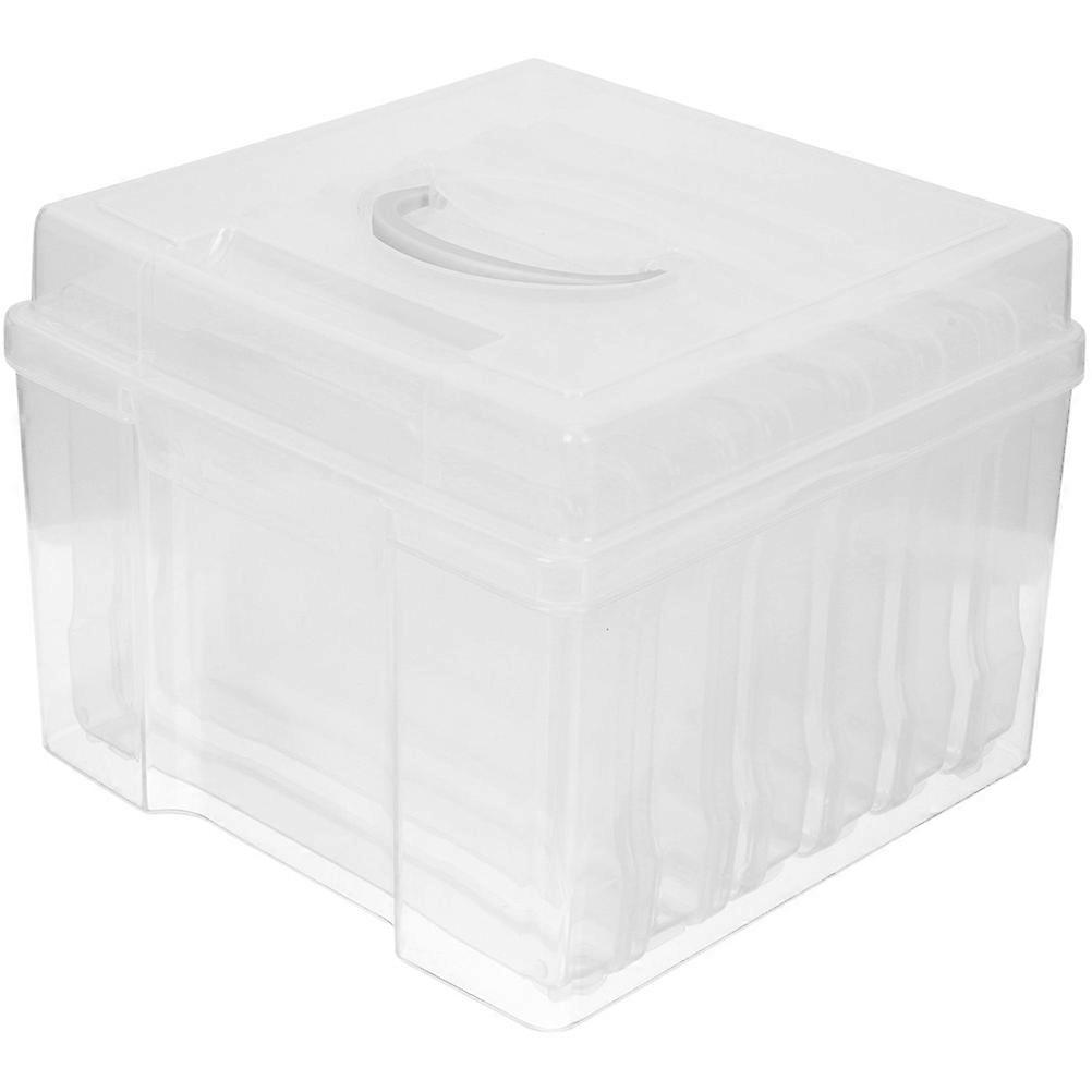 Clear Photo Storage Box Photo Container Box Craft Storage Photo Storage 6Set