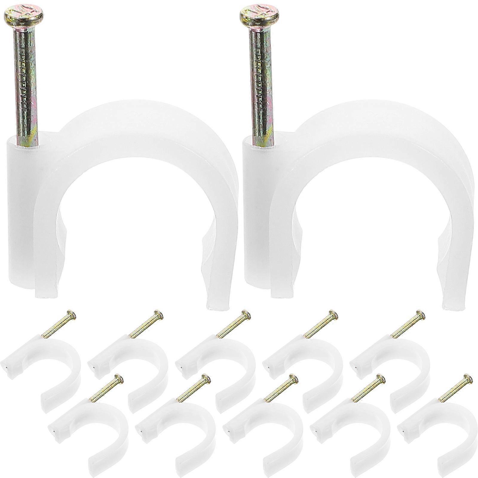 Cable Organizer Clips Wall Nail Fixing Cable Management U Shaped Simple Design 50Set