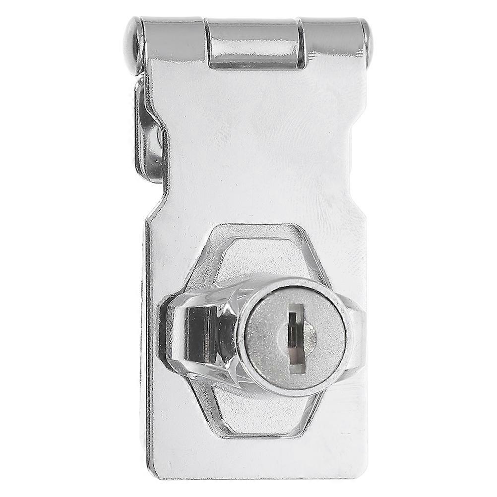 Stainless Steel Hasp Lock Keyed Hasp Locks For Cabinets 8.00X3.20X0.15CM Security 1Set