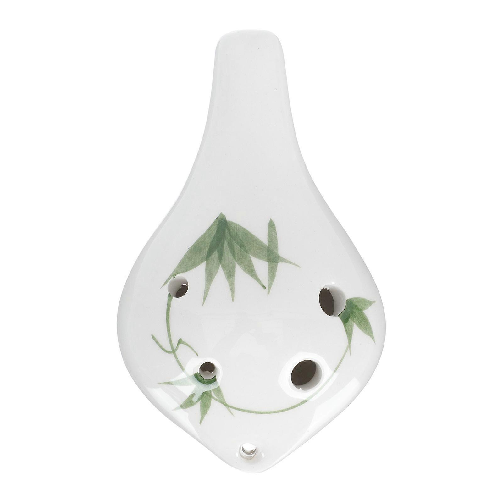 Ocarinas κεραμικό Ocarina παιδιά έξι τρύπα σχέδιο μουσικό όργανο ποικιλία χρώμα 1Pack