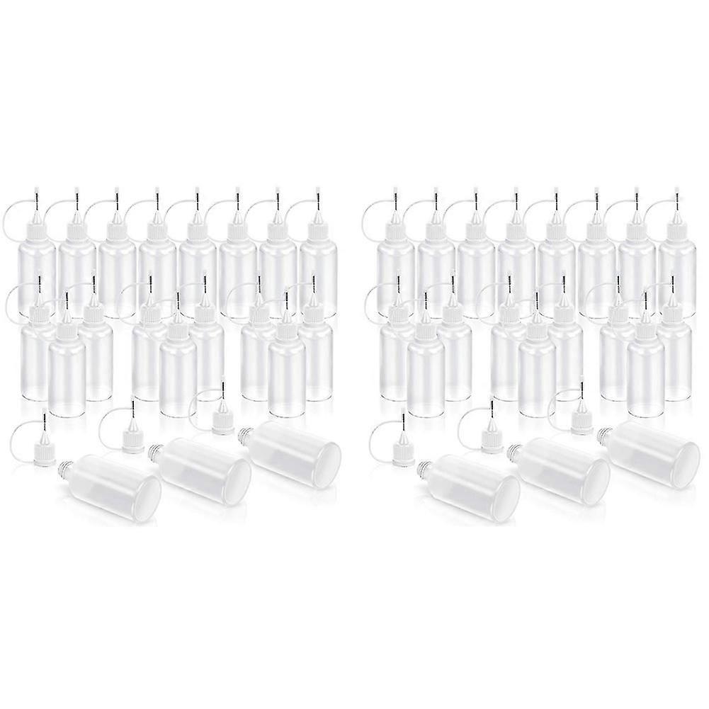 40 Pcs Precision Tip Applicator Bottle, Empty Applicator Glue Bottle 30Ml /1 Ounce
