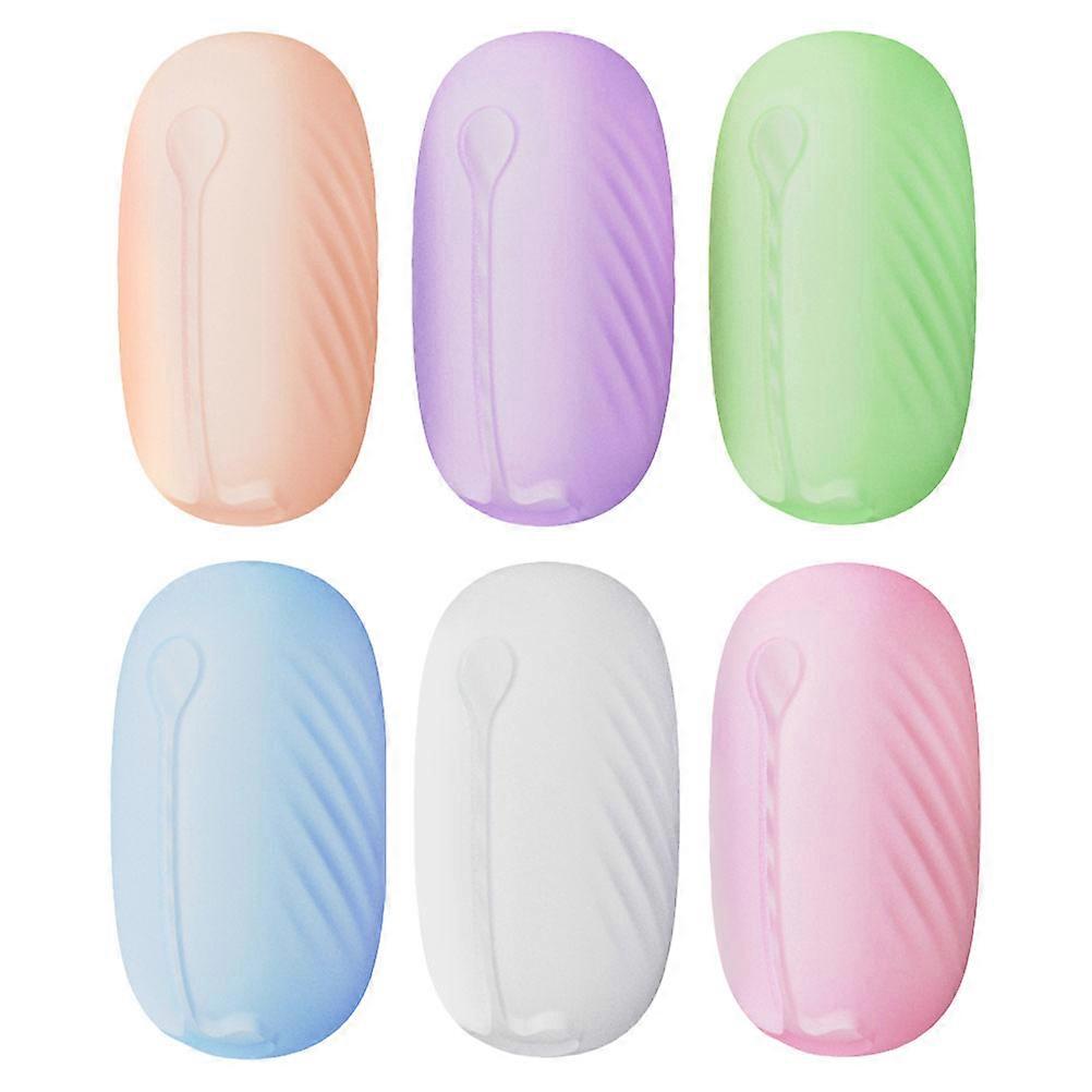 Silicone Toothbrush Covers for Travel Lightweight Compact Protective Case with Storage Box Assorted Color
