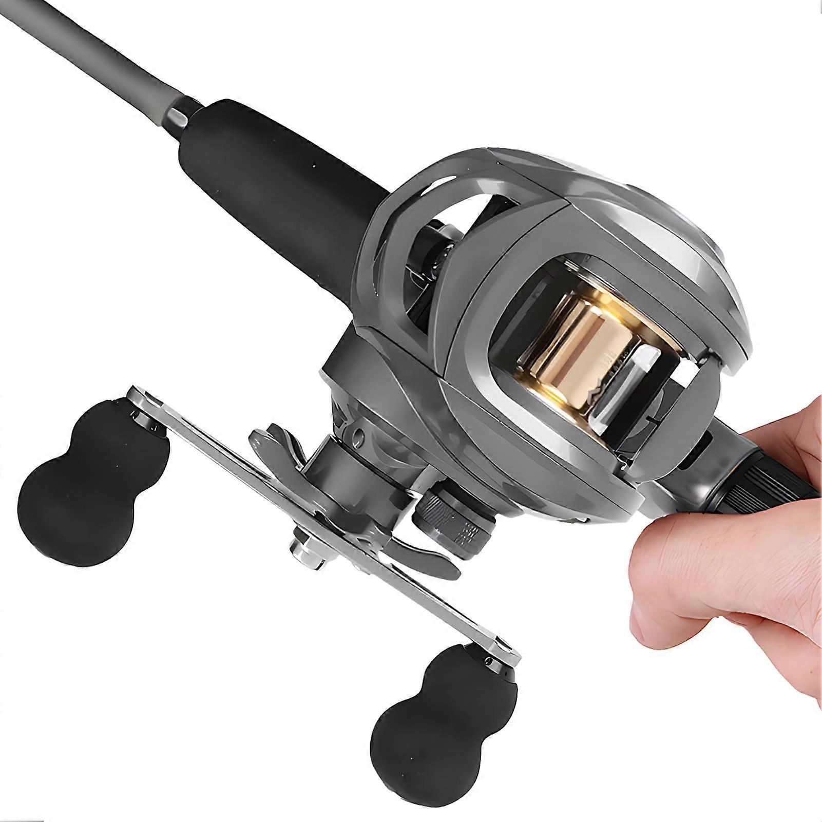 Fishing Combo Rod and Reel, Smooth Rotary Reel with Baits Carbon Fiber for Beginners Ref: 9056