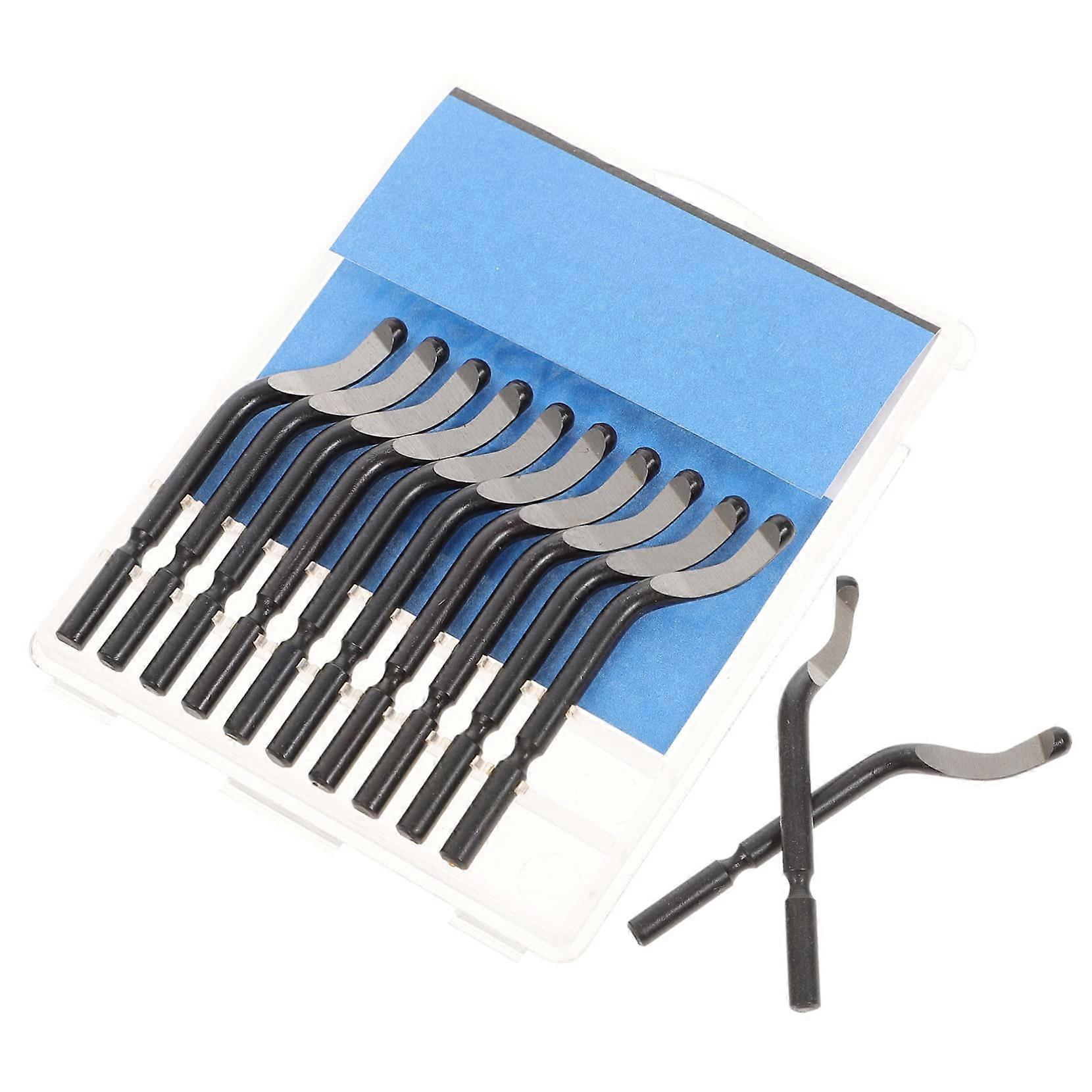 Deburring Blade Cutter Insert Tool Blades for Deburring Cutters M2 Black Pack of 10
